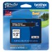 BROTHER Cinta laminada negro/blanco 12mm