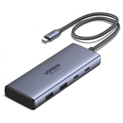 Ugreen 7-in-1 USB-C Hub CM498 Acoplamiento Base Gris (Espera 4 dias)