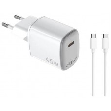 Celly Cargador  45W Usb-C + Cable Usb-C Celly Cargador  45W Usb-C + Cable Usb-C