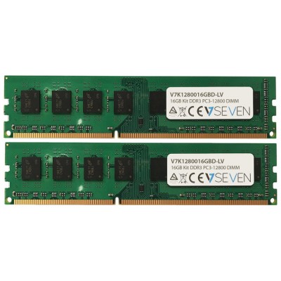 MODULO DDR3 16GB (2X8GB KIT) 1600MHZ V7 CL11 NON ECC DI· (Espera 4 dias)