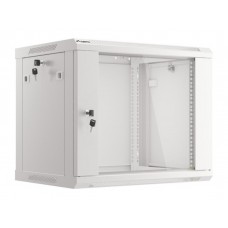 ARMARIO LANBERG MURAL 9U 600X450 RACK 19 FLAT PACK V2 PUERTA CRISTAL GRIS