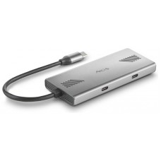 HUB 4 PUERTOS USB-C WONDERDUO-C GRIS NGS (Espera 4 dias)