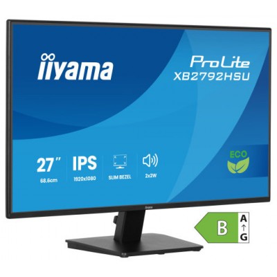 MONITOR IIYAMA, 27 PULGADAS, PROLITE, IPS PANEL TECHNOLOGY, 1920X1080, 120HZ, MATE NEGRO (Espera 4 dias)