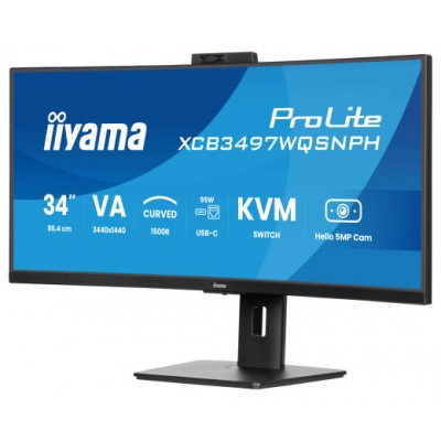MONITOR IIYAMA VA, 2H 1DP,DOCK, KVM,  95W, 5MP HELLO (Espera 4 dias)