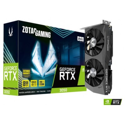 Zotac RTX 3050 ECO - 8GB GDDR6 - 1 x HDMI - 3 x DP - 2