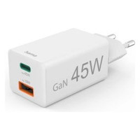CARGADOR USB HAMA 45W 1xUSB-C PD 1xUSB-A MINICARGADOR