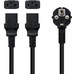 CABLE ALIMENTACION CEE7/M - 2XC13/H 3 M CABLE ALIMENTACION CEE7/M - 2XC13/H 3 M