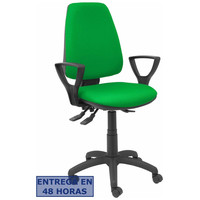 PIQUERAS Y CRESPO Silla Elche S bali verde brazos fijos