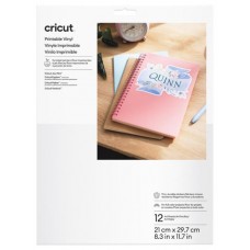 CRICUT PRINTABLE VINYL A4 - 12 SHEETS (WHITE) (Espera 4 dias)