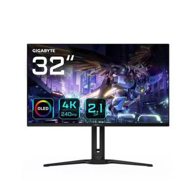 MONITOR GIGABYTE 32" AORUS FO32U2P,OLED,3840X2160 (UHD),0.18PP,1,5M:1,0,03MS,240HZ,2HDMI+2DP+MINIDP+3USB3.2+1TYPE-C,ALTAVOCES (Espera 4 dias)