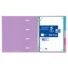 SEPARADORES CARTULINA STRONGLINE A4 5 POSICIONES - 5 COLORES PASTEL OXFORD 400149956 (Espera 4 dias) SEPARADORES CARTULINA STRONGLINE A4 5 POSICIONES - 5 COLORES PASTEL OXFORD 400149956 (Espera 4 dias)