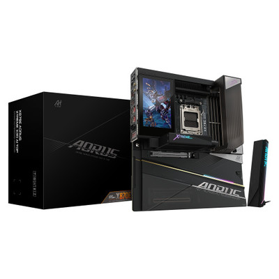 GIGABYTE X870E AORUS XTREME X3D AI TOP Placa Base - Compatible con procesadores AMD Ryzen serie 9000, VRM de 24+2+2 fases, hasta 9000MHz DDR5 (O.C.), 2xPCIe 5.0 M.2 + 3xPCIe 4.0 M.2, Wi-Fi 7, LAN 10GbE, USB 4 (Espera 4 dias)