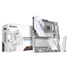 GIGABYTE X870 AORUS TACHYON ICE Placa Base &ndash; Compatible con procesadores AMD Ryzen 9000, VRM digital de 18+2+2 fases, hasta 9600 MHz DDR5 (OC), 1 x PCIe 5.0 + 2 x PCIe 4.0, Wi-Fi 7, LAN 5 GbE, USB 4 (Espera 4 dias)