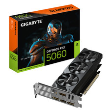 GIGABYTE GeForce RTX 5060 D7 Low Profile Tarjeta Gr&aacute;fica 8G &ndash; 8 GB GDDR7, 128 bits, PCI-E 5.0 x8, frecuencia de n&uacute;cleo 2497 MHz, 3 x DisplayPort, 1 x HDMI, NVIDIA DLSS 4, GV-N5060D7-8GL (Espera 4 dias)