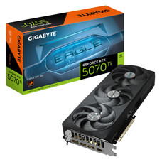 GIGABYTE GeForce RTX 5070 Ti EAGLE SFF 16G Tarjeta gr&aacute;fica - 16 GB GDDR7, 256 bits, PCI-E 5.0, Frecuencia del n&uacute;cleo 2452 MHz, 3 x DP 2.1b, 1 x HDMI 2.1b, DLSS 4, GV-N507TEAGLE-16GD (Espera 4 dias)
