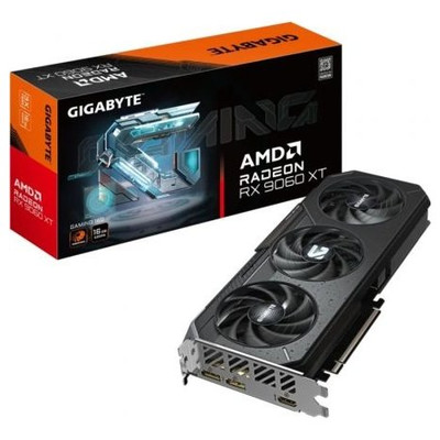 GIGABYTE Radeon RX 9060 XT GAMING 16G Tarjeta Gr&aacute;fica - 16GB GDDR6, 128bit, PCI-E 5.0, 3230 MHz Frecuencia del n&uacute;cleo, 2 x DisplayPort, 1 x HDMI, GV-R9060XTGAMING-16GD (Espera 4 dias)