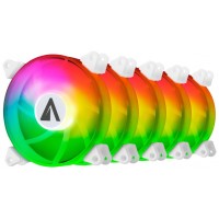 KIT 5x VENTILADOR INTERNO ABYSM ARCLIGHT ARGB WHITE KIT 5x VENTILADOR INTERNO ABYSM ARCLIGHT ARGB WHITE
