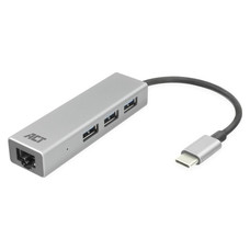 Hub USB-C y adaptador Ethernet, numero de puertos: 3x Hub USB-C y adaptador Ethernet, numero de puertos: 3x