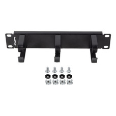 ORGANIZADOR DE CABLES LANBERG 3 ANILLAS 10" 1U TIPO B NEGRO