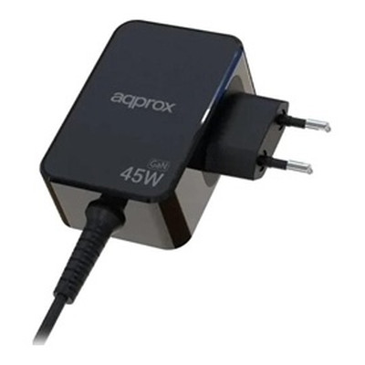CARGADOR USB DE VIAJE/PARED TYPE-C 45W GaN NEGRO APPROX (Espera 4 dias) CARGADOR USB DE VIAJE/PARED TYPE-C 45W GaN NEGRO APPROX (Espera 4 dias)