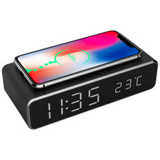 RELOJ DESPERTADOR GEMBIRD CON FUNCION DE CARGA INALMBRICA RELOJ DESPERTADOR GEMBIRD CON FUNCION DE CARGA INALMBRICA