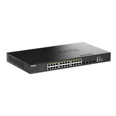 D-LINK SWITCH 24 PUERTOS 10/100/1Gbit + 4 10G SFP+ PoE+ (Espera 4 dias)