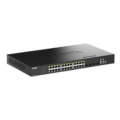 D-LINK SWITCH 24 PUERTOS 10/100/1Gbit + 4 10G SFP+ PoE+ (Espera 4 dias)