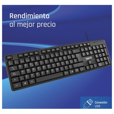 iggual Teclado USB estándar CK-STANDARD-105T negro iggual Teclado USB estándar CK-STANDARD-105T negro