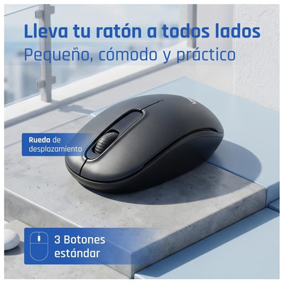 iggual Ratón inalámbrico WOM-STANDARD-3D 1000DPI iggual Ratón inalámbrico WOM-STANDARD-3D 1000DPI